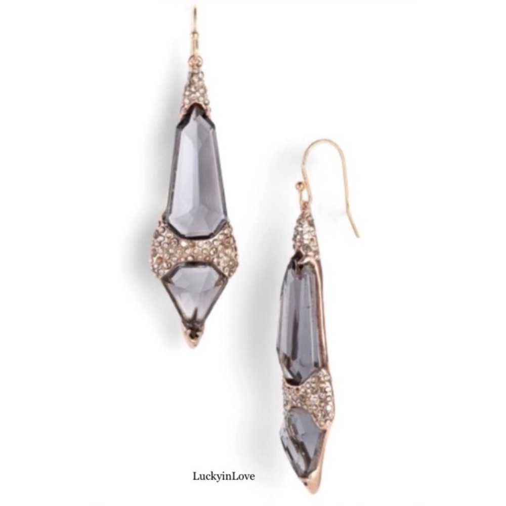 ALEXIS BITTAR • Black Miss Havisham Crystal
Encrusted Spear Drop Earrings - Picture 2 of 14